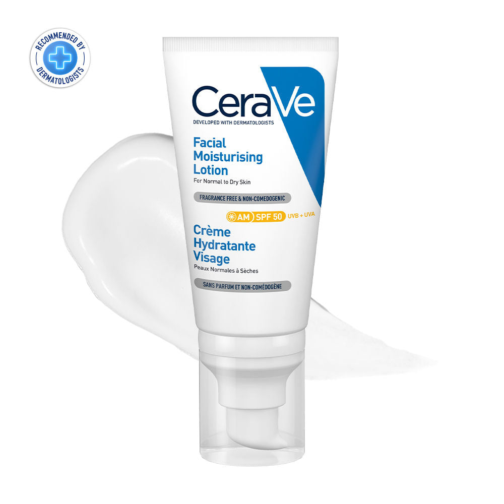 Cerave AM Facial Moisturizing Lotion With Sunscreen SPF 50 UVB + UVA, Dermatologist Recommended Day Cream, 52ml Buy at Indicrest Image 10
