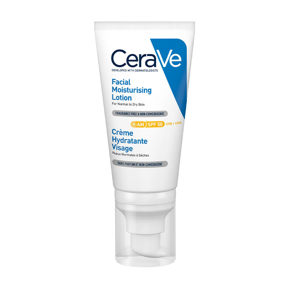 Cerave AM Facial Moisturizing Lotion With Sunscreen SPF 50 UVB + UVA, Dermatologist Recommended Day Cream, 52ml Buy at Indicrest Image 12