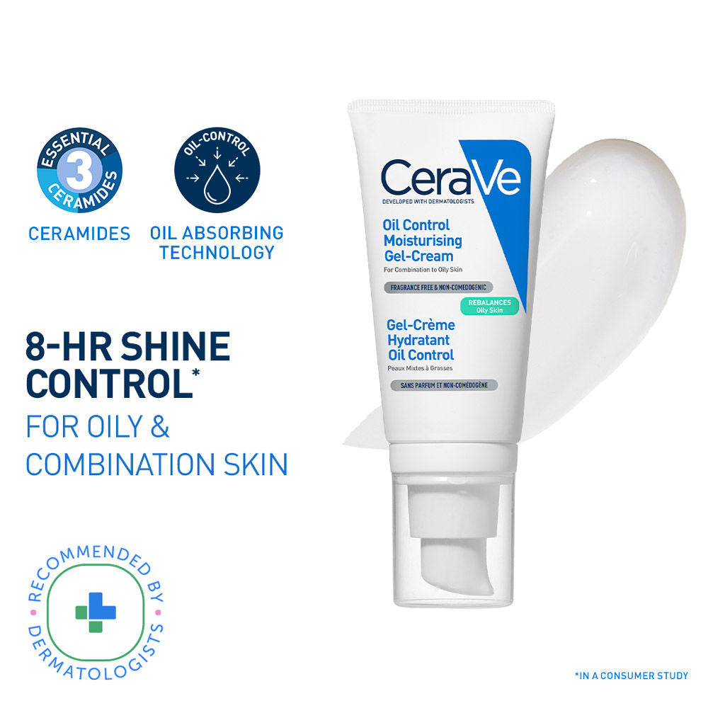 CeraVe Oil Control Gel-Cream lightweight moisturizer for Oily & Combination Skin with Shine Control, 52ml Buy at Indicrest