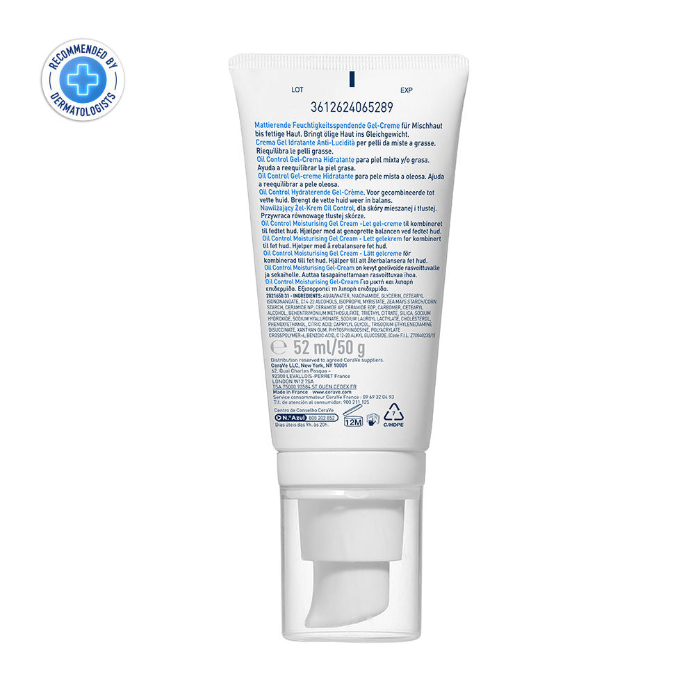 CeraVe Oil Control Gel-Cream lightweight moisturizer for Oily & Combination Skin with Shine Control, 52ml Buy at Indicrest Image 2
