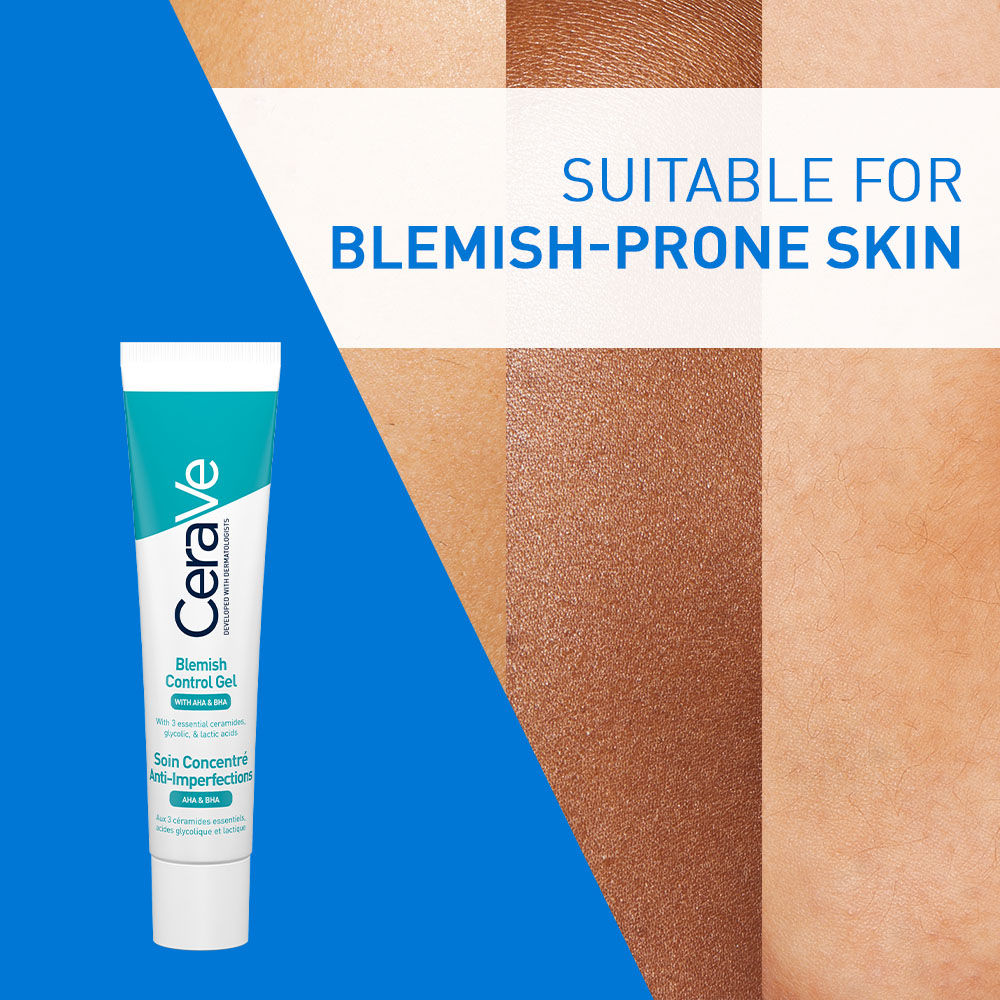 CeraVe Blemish Control Gel with 2% Salicylic Acid, AHA & Niacinamide for Acne Spot Treatment, 40ml Buy at Indicrest Image 11