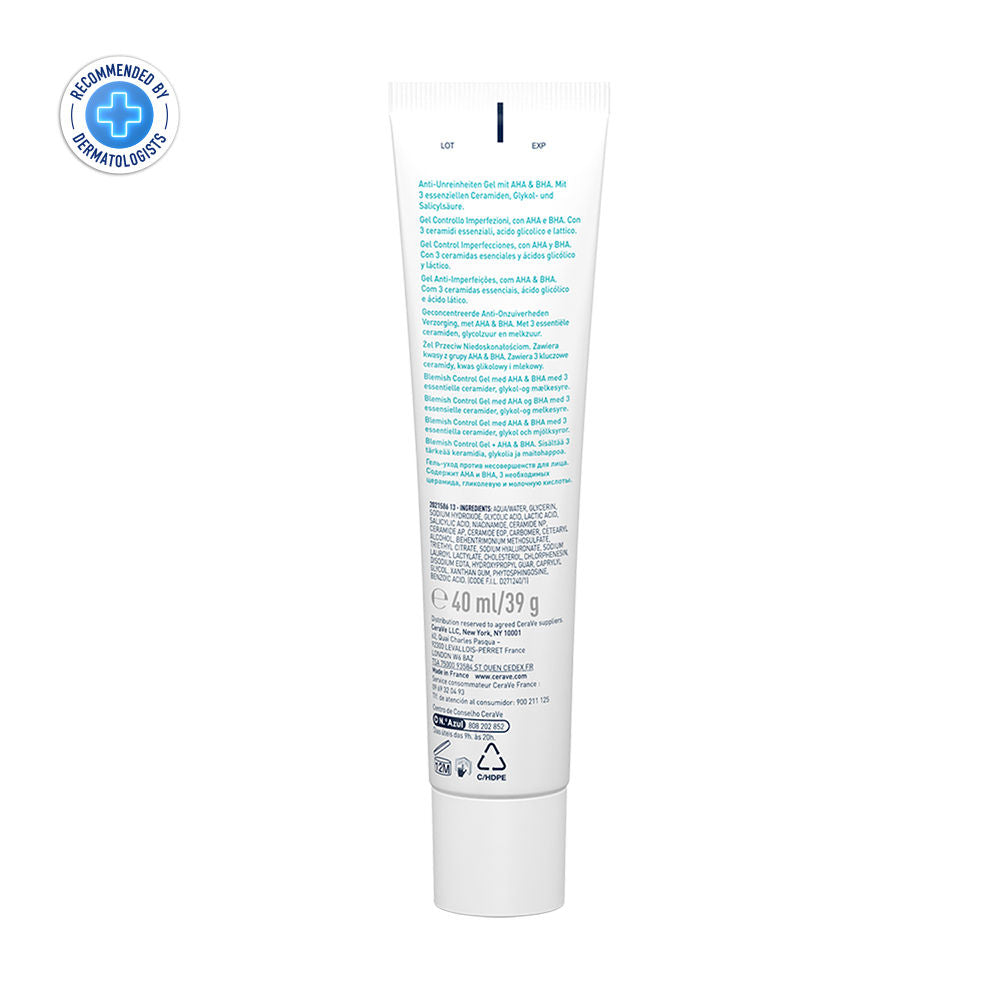 CeraVe Blemish Control Gel with 2% Salicylic Acid, AHA & Niacinamide for Acne Spot Treatment, 40ml Buy at Indicrest Image 2