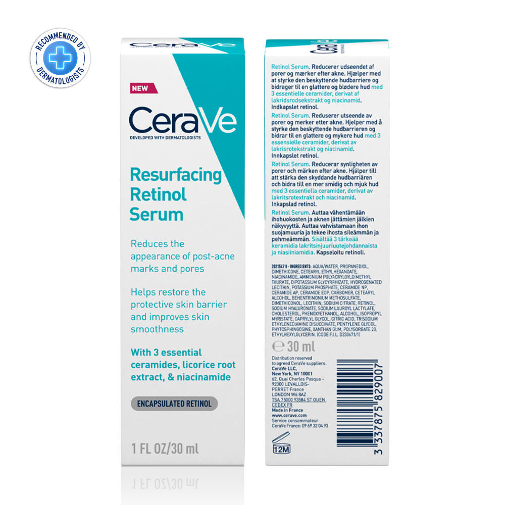 CeraVe Resurfacing Retinol Serum, Reduces Acne Marks with Licorice Root Extract & Niacinamide, 30ml Buy at Indicrest Image 13
