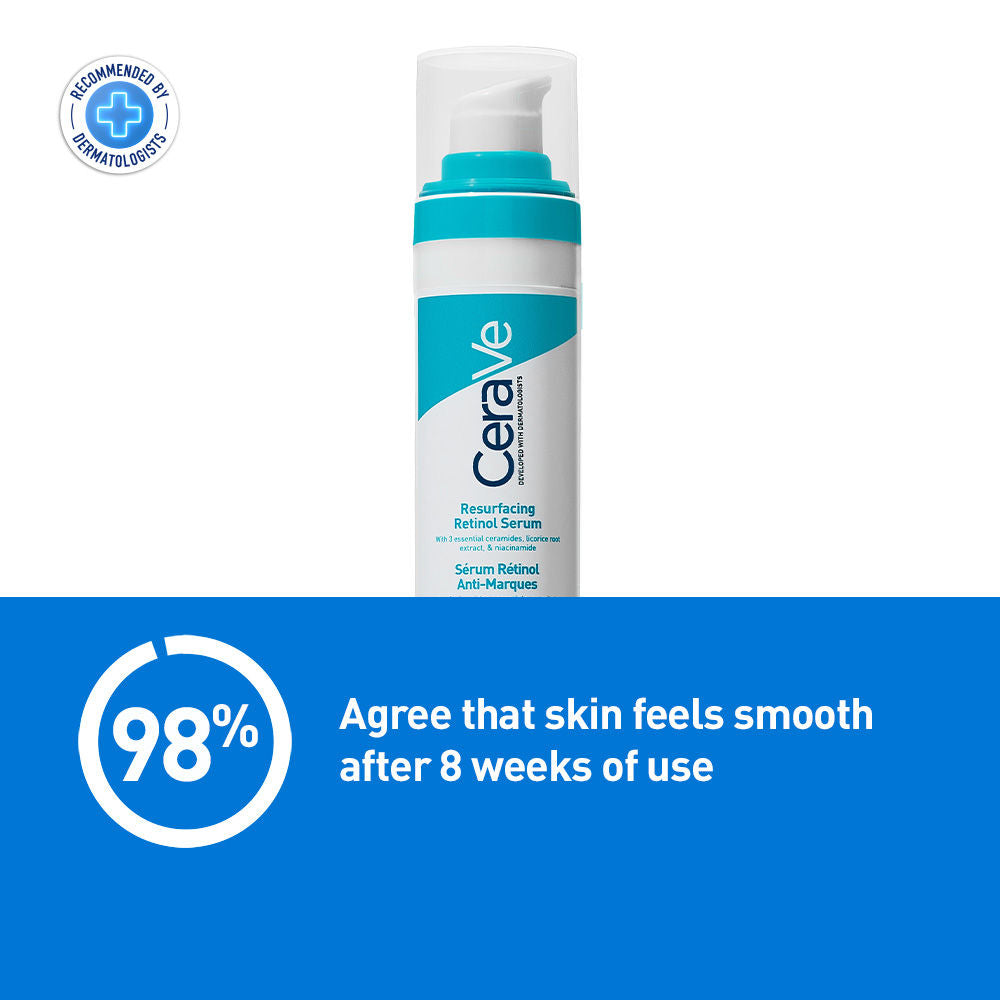 CeraVe Resurfacing Retinol Serum, Reduces Acne Marks with Licorice Root Extract & Niacinamide, 30ml Buy at Indicrest Image 5