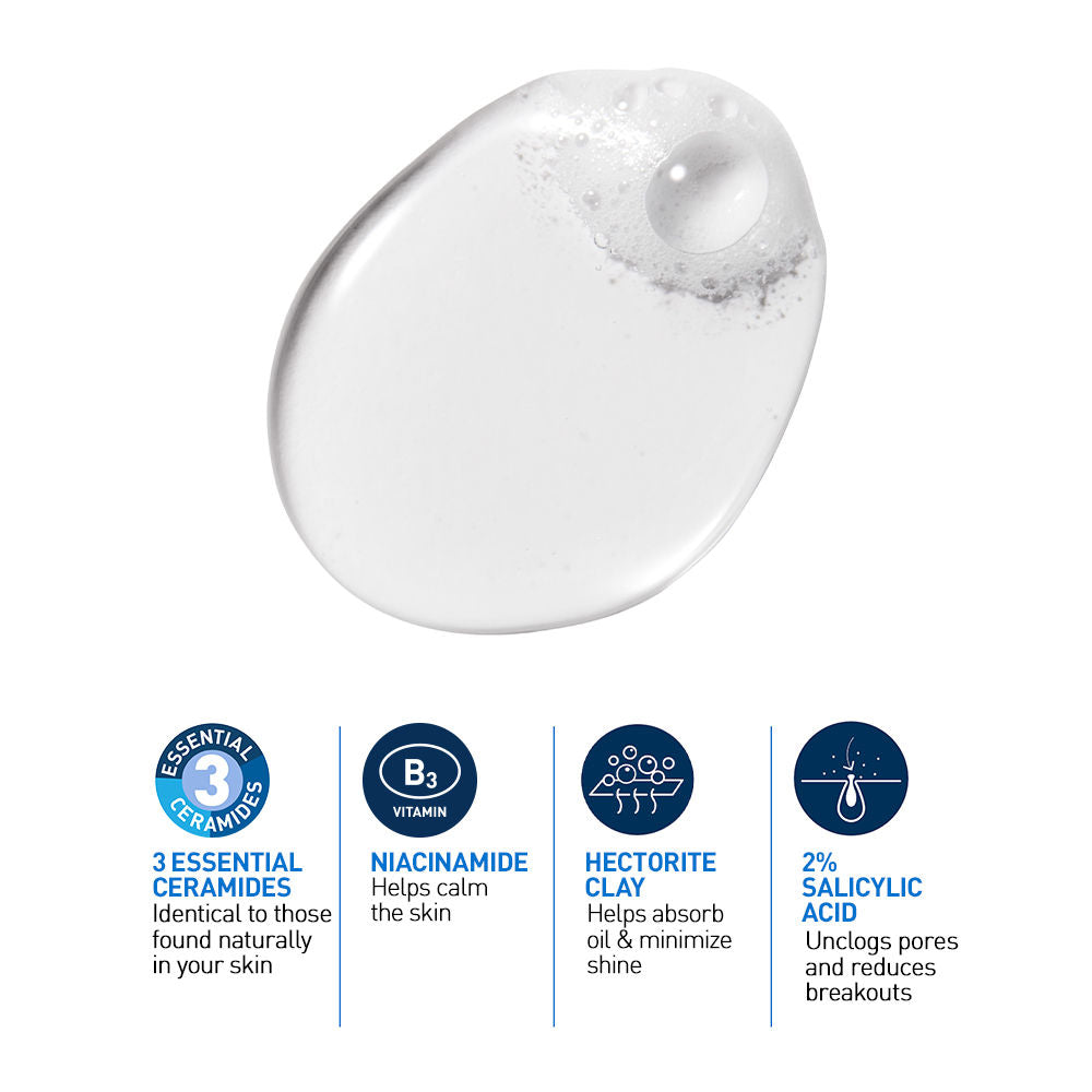 CeraVe Blemish Control Cleanser with 2% Salicylic Acid & Niacinamide for Acne-prone skin, 236ml Buy at Indicrest Image 3