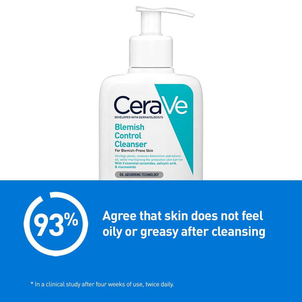 CeraVe Blemish Control Cleanser with 2% Salicylic Acid & Niacinamide for Acne-prone skin, 236ml Buy at Indicrest Image 5