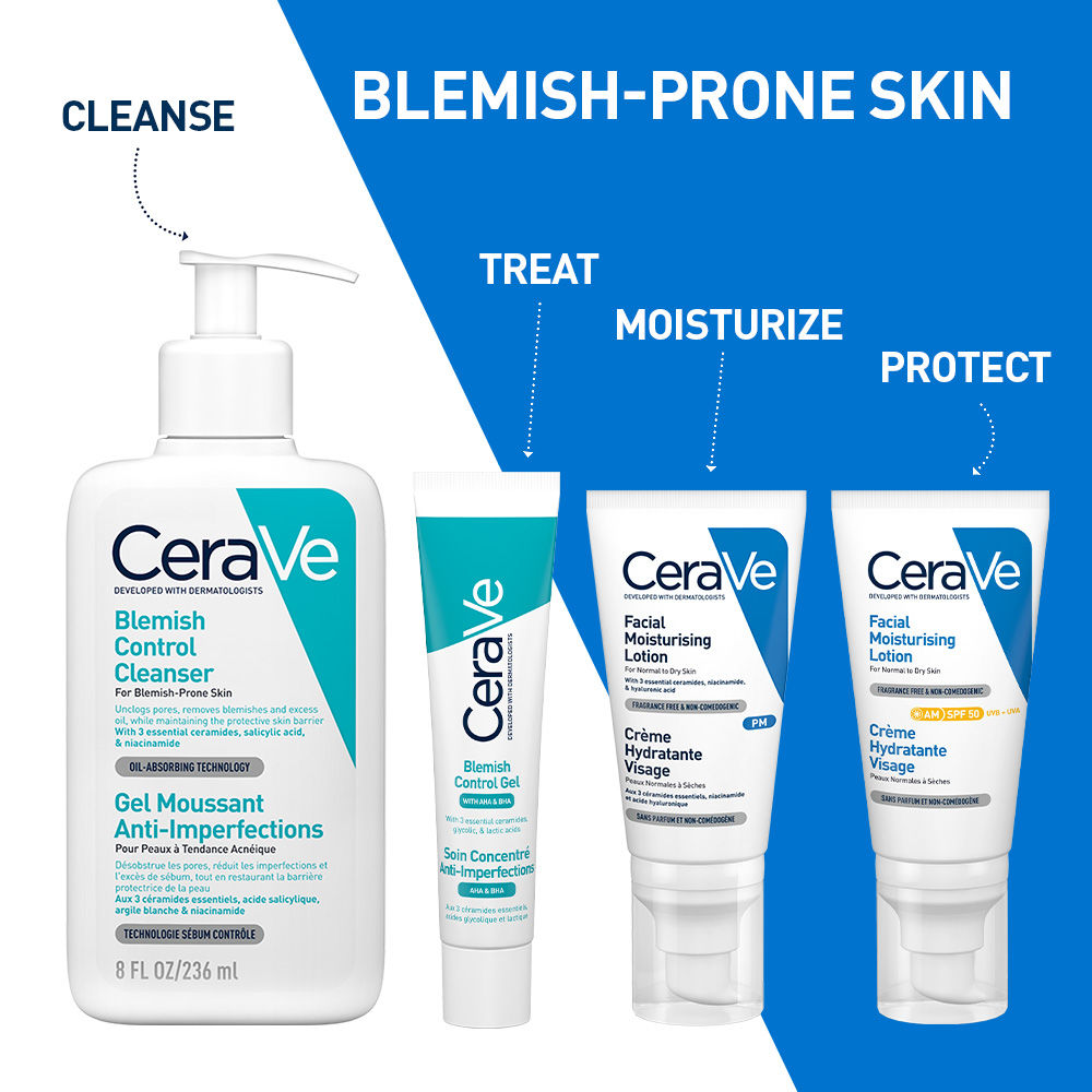 CeraVe Blemish Control Cleanser with 2% Salicylic Acid & Niacinamide for Acne-prone skin, 236ml Buy at Indicrest Image 9