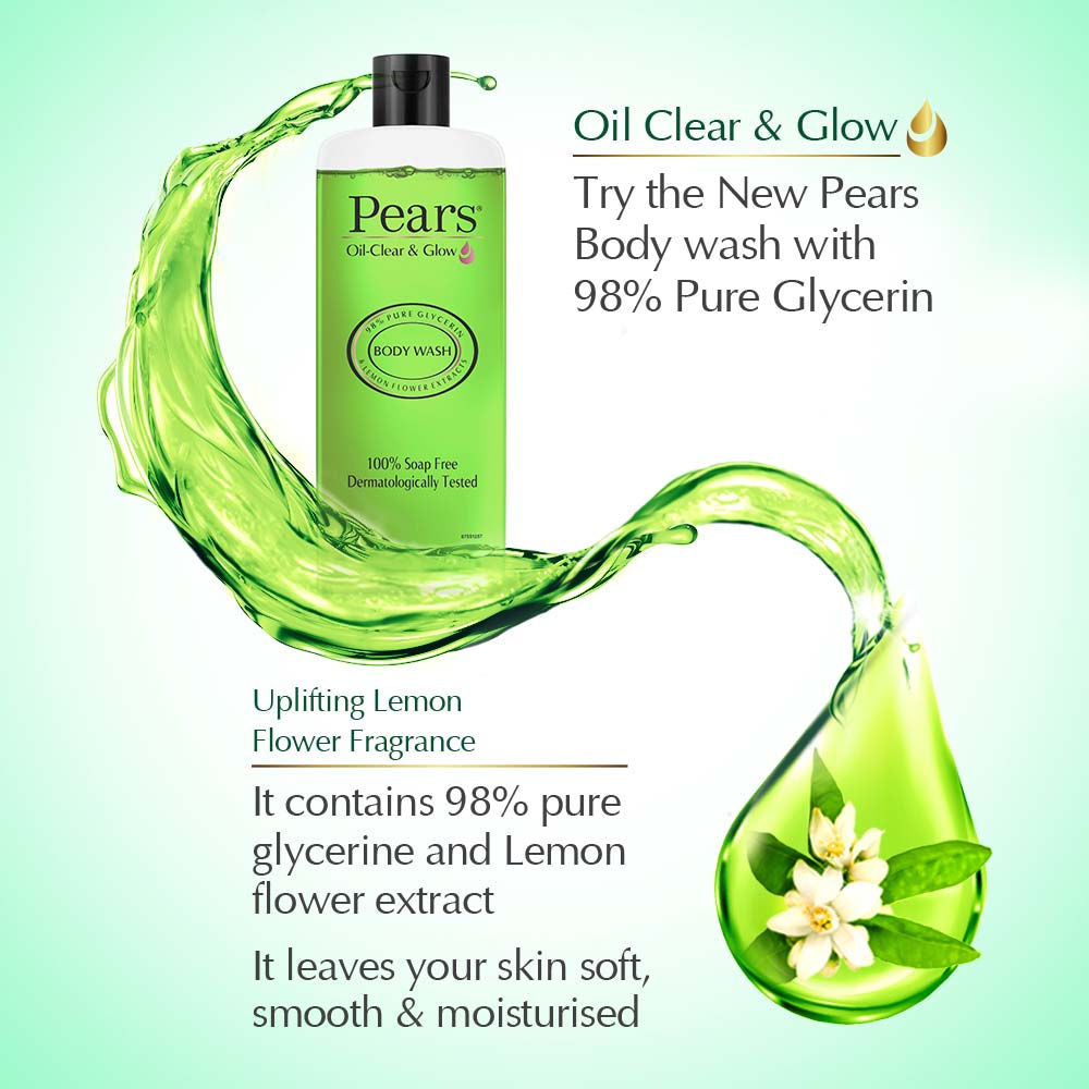 Pears Oil Clear & Glow Shower Gel (Pack of 2) Buy at Indicrest Image 2