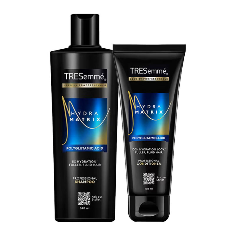 TRESemme Hydra Matrix Shampoo, 340ml and Conditioner, 190ml Combo With Polyglutamic Acid for 100H of Hydrated Combo, 2 pieces Buy at Indicrest