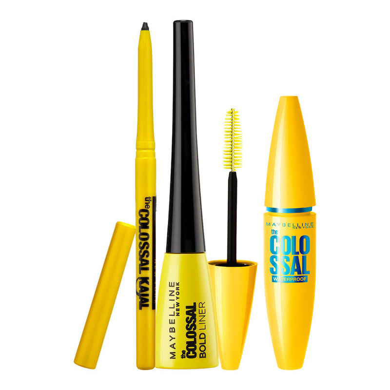 Maybelline New York The Colossal Combo - Mascara + Bold Liner + Kajal Combo, 3 pieces Buy at Indicrest