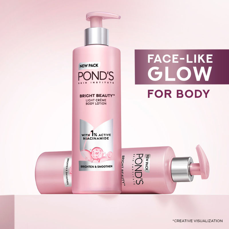 Pond’s Bright Beauty Light Crème Body Lotion for Smooth & Bright Skin, 600ml Buy at Indicrest Image 11