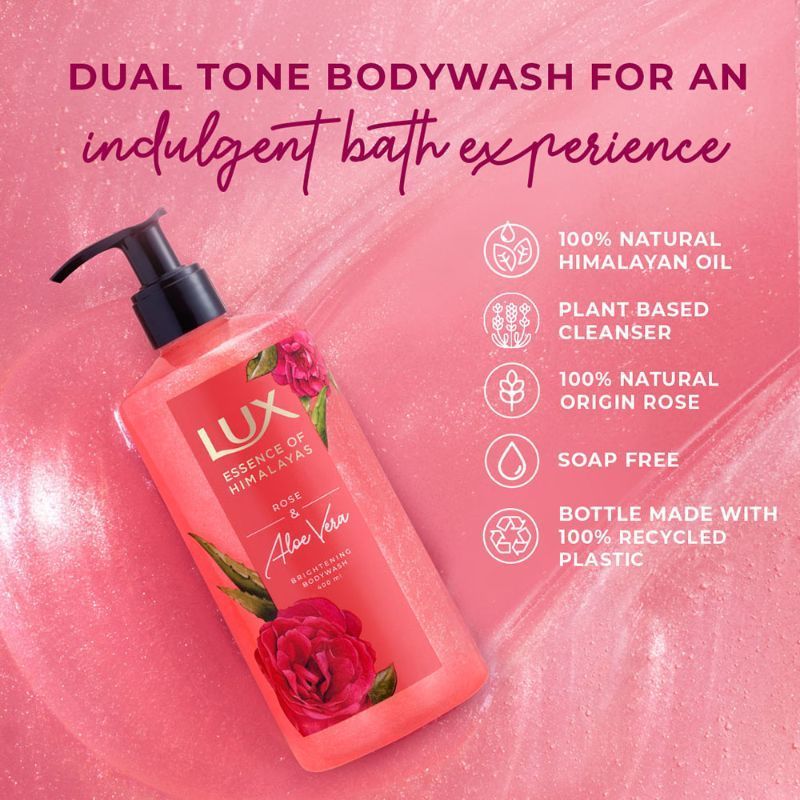 Lux Lavender & Vit C + Rose & Aloevera Shim Body Wash Combo, 2 pieces Buy at Indicrest Image 7