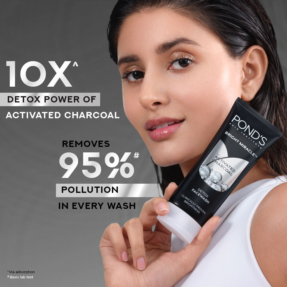 Pond’s Pure Detox Anti - Pollution Purity Face Wash With Activated Charcoal (Pack of 2) Combo Buy at Indicrest Image 4