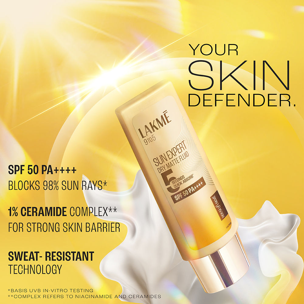 Vaseline Gluta Hya Antioxidant SPF, 175ml + Lakme Sun Expert Dry Matte Fluid SPF 50 Sunscreen, 50ml Combo, 2 pieces Buy at Indicrest Image 5