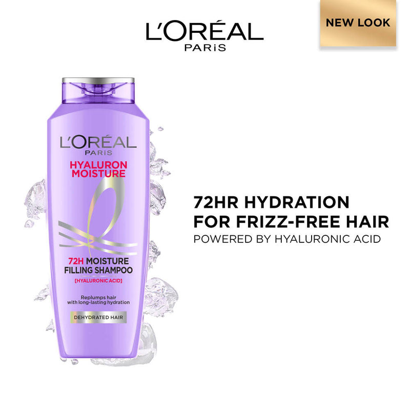 L'Oreal Paris Hyaluron Moisture Anti-frizz Shampoo With Hyaluronic Acid for 72 HR Hydrated Hair, 200ml Buy at Indicrest