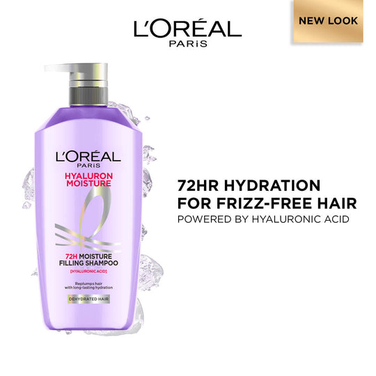 L'Oreal Paris Hyaluron Moisture Anti-frizz Shampoo With Hyaluronic Acid For 72 HR Dehydrated Hair, 1 Litre Buy at Indicrest