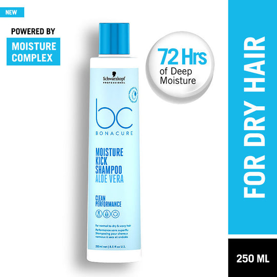 Schwarzkopf Professional Bonacure Moisture Kick Shampoo With Glycerol - For Dry Hair, 250ml Buy at Indicrest