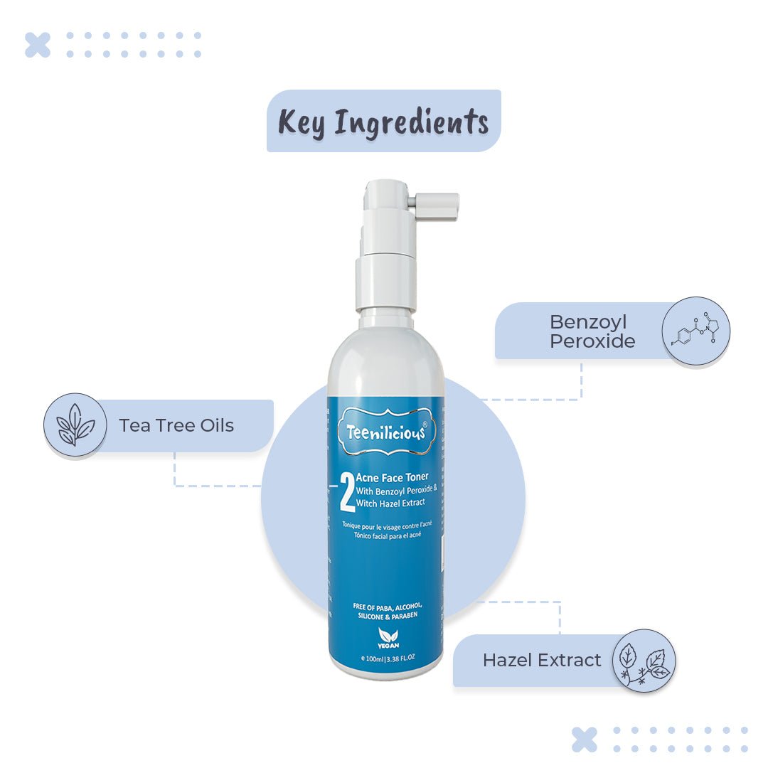 Fixderma Teenilicious Acne Face Toner With Benzoyl Peroxide | For Inflamed Acne Prone Skin, 100ml - Image 3 - Buy from Indicrest