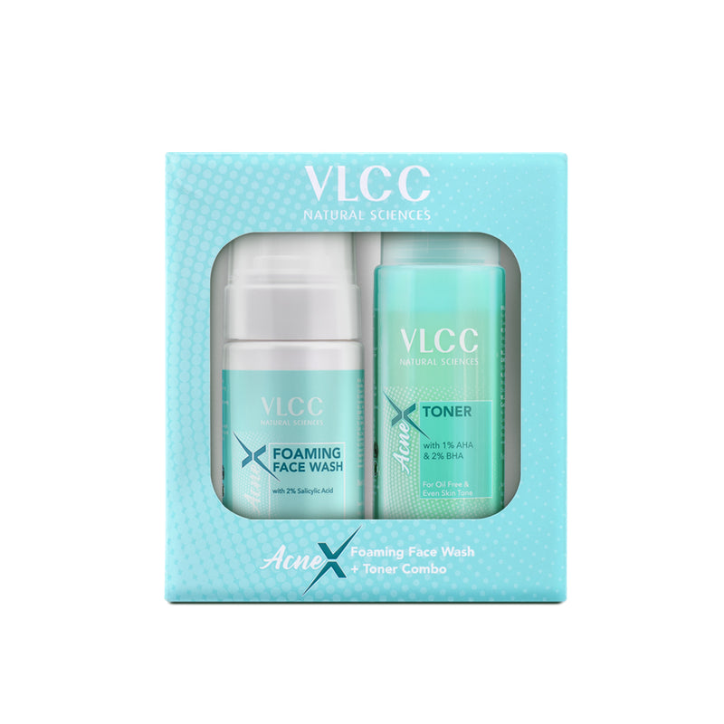 VLCC AcneX Face wash with 2% Salicylic Acid + Toner For Oily Free Skin Tone - 225 ml - Buy from Indicrest