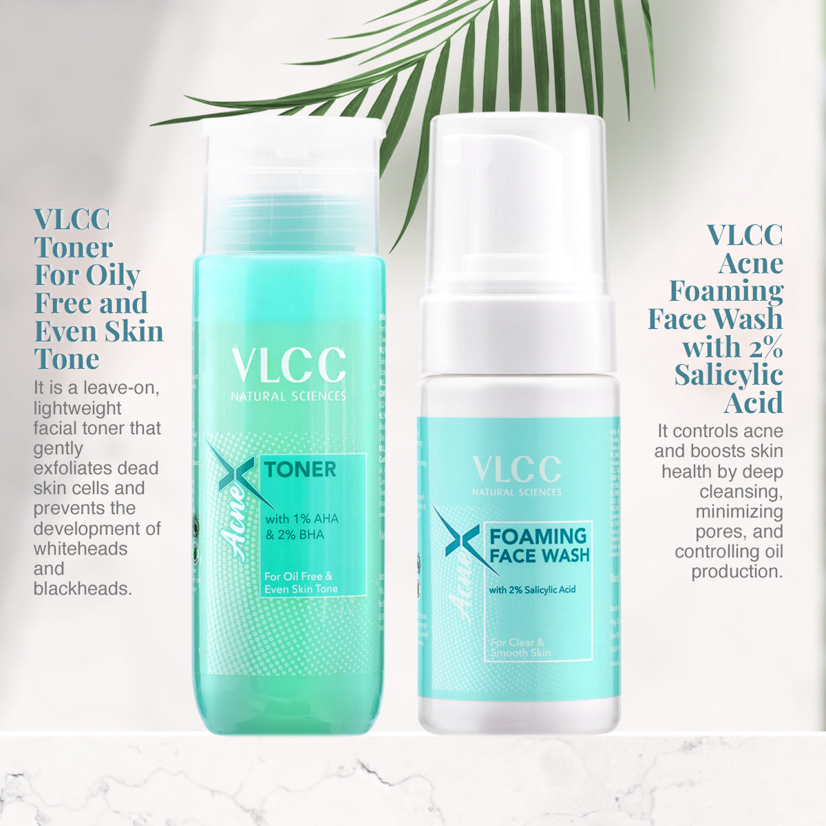 VLCC AcneX Face wash with 2% Salicylic Acid + Toner For Oily Free Skin Tone - 225 ml - Image 5 - Buy from Indicrest