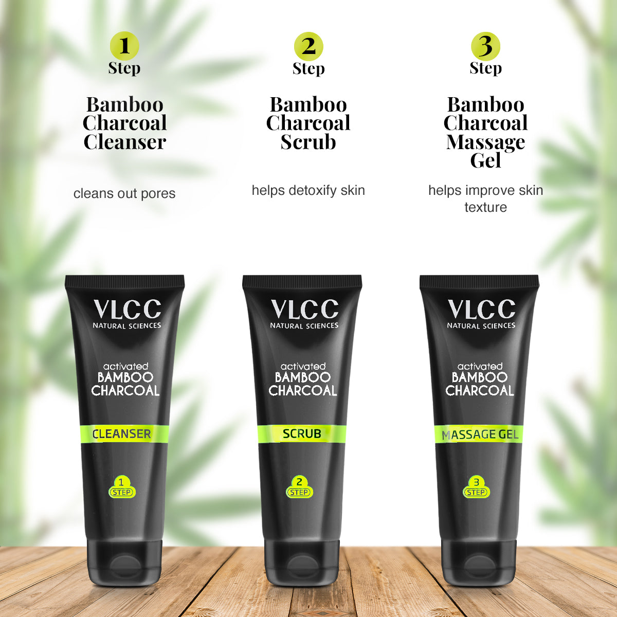 VLCC Activated Bamboo Charcoal Facial Kit with FREE Rose Water Toner - 400 g - Image 5 - Buy from Indicrest