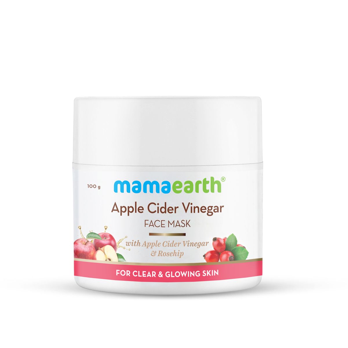 Mamaearth Apple Cider Vinegar Face Mask With Apple Cider Vinegar & Rosehip Oil for Clear and Glowing Skin, 100g - Image 7 - Buy from Indicrest