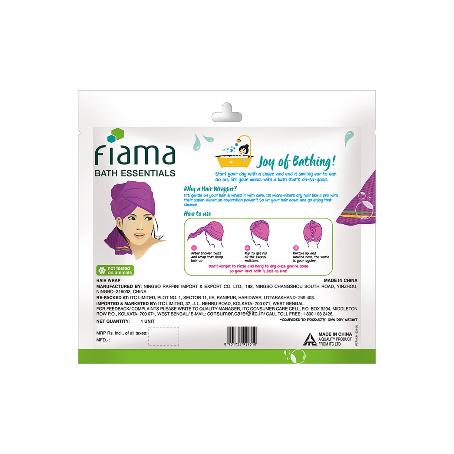 Fiama Bath Essentials Hair Wrapper Buy at Indicrest Image 8