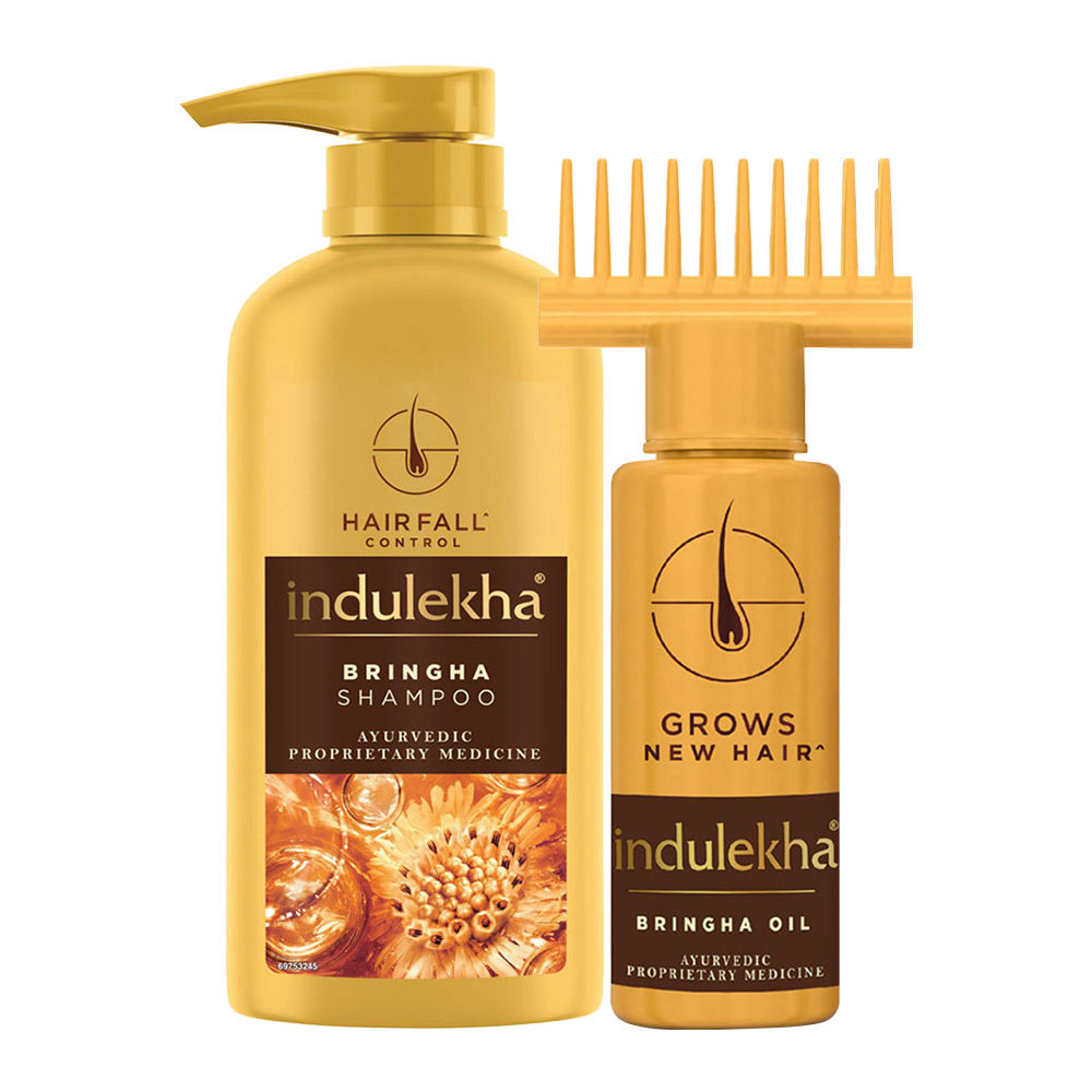 Indulekha Shampoo + Oil Combo, 2 pieces Buy at Indicrest