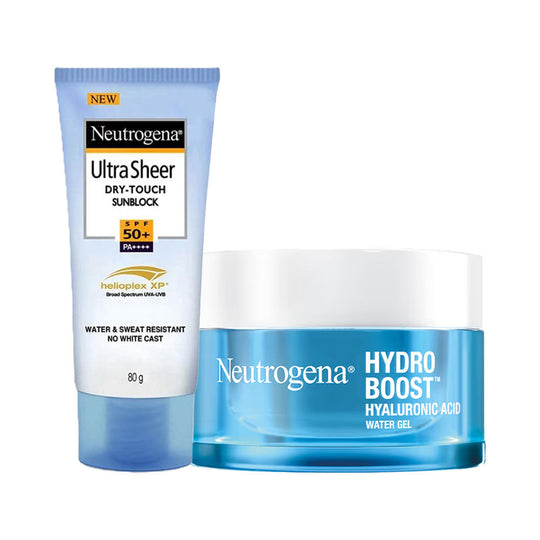 Neutrogena Supercharged Hydration & Sun Protection Bestseller Duo, Sunscreen 80g + Water Gel 

