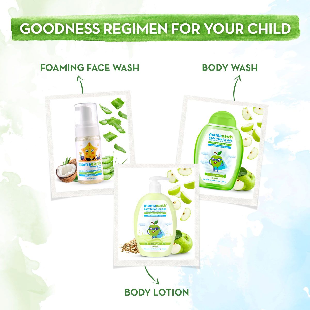 Mamaearth Agent Apple Body Lotion for Kids with Apple & Oat Milk, 400ml - Image 6 - Buy from Indicrest