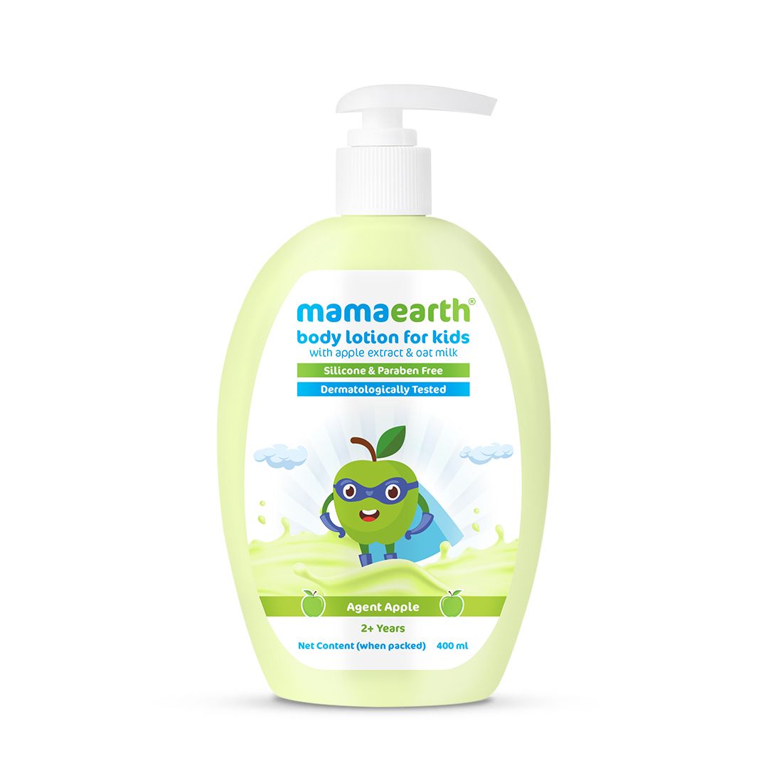 Mamaearth Agent Apple Body Lotion for Kids with Apple & Oat Milk, 400ml - Image 8 - Buy from Indicrest