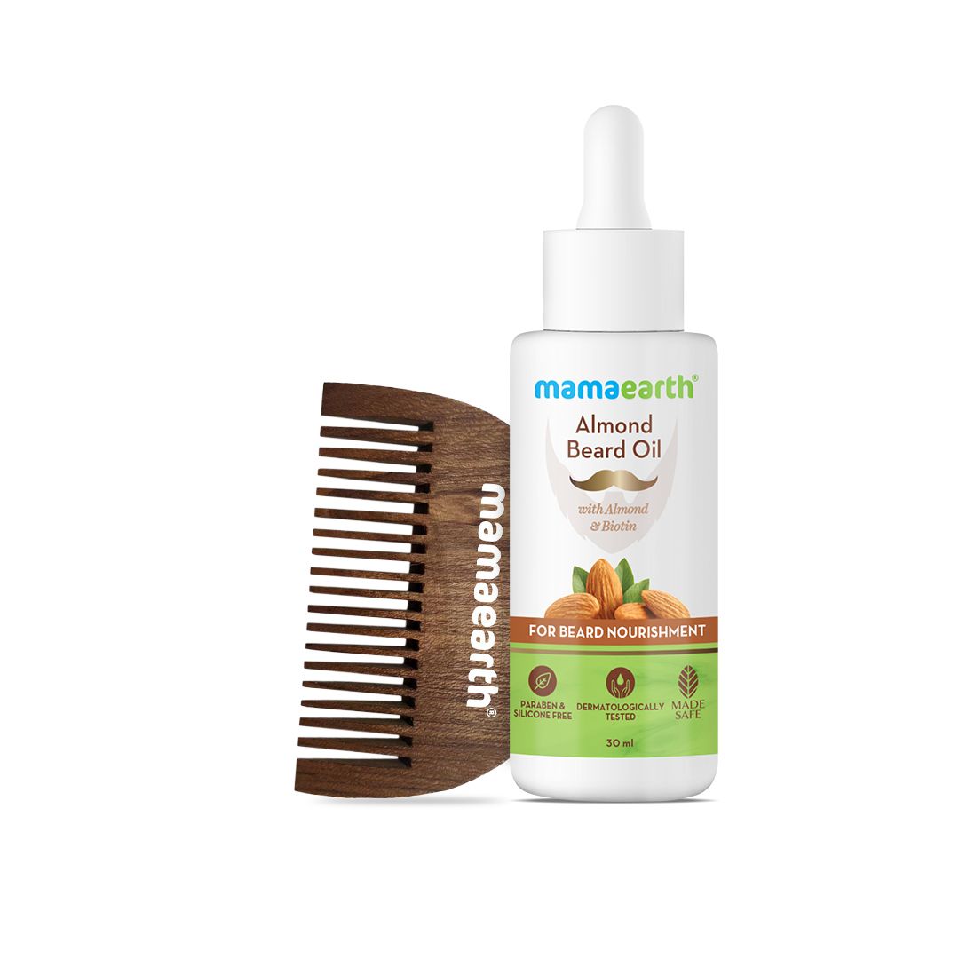 Mamaearth Almond Beard Oil with Almond & Biotin For Beard Nourishment, 30ml - Image 6 - Buy from Indicrest