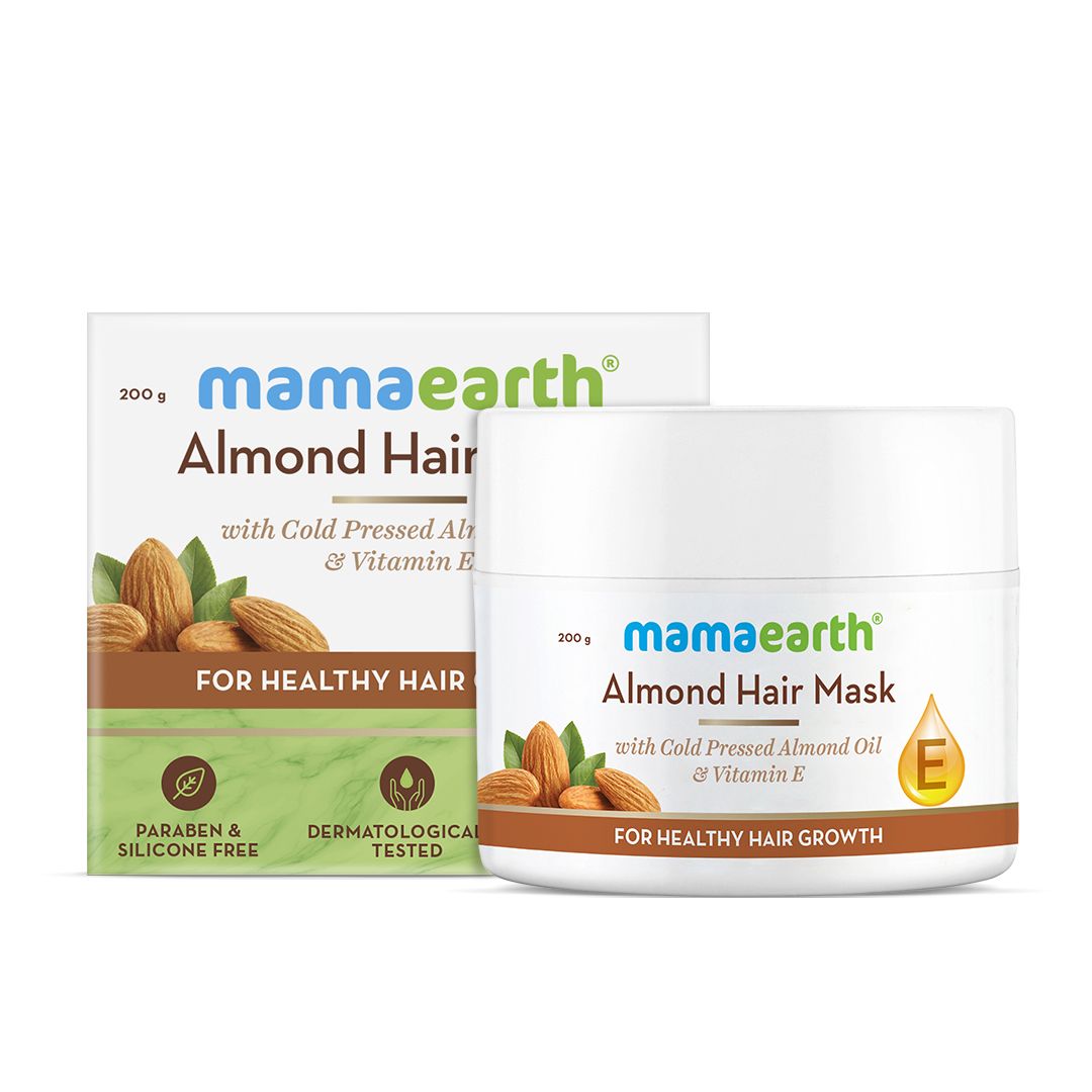 Mamaearth Almond Hair Mask with Cold Pressed Almond Oil & Vitamin E for Healthy Hair Growth, 200g - Image 8 - Buy from Indicrest
