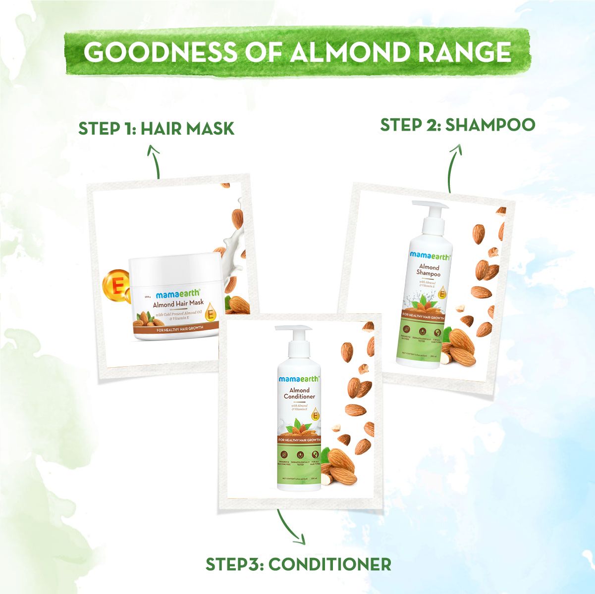 Mamaearth Almond Hair Mask with Cold Pressed Almond Oil & Vitamin E for Healthy Hair Growth, 200g - Image 6 - Buy from Indicrest