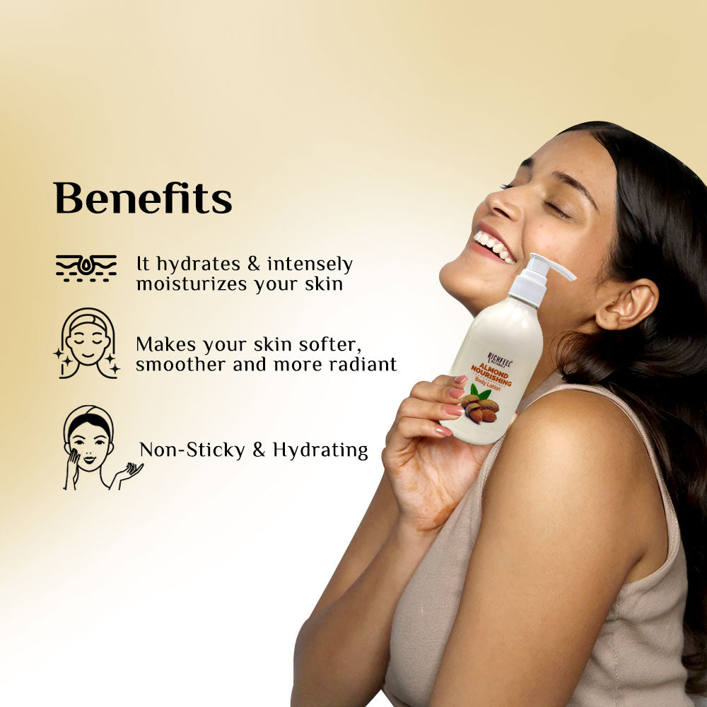 Richfeell Almond Nourishing Body Lotion 200 Ml - Image 3 - Buy from Indicrest