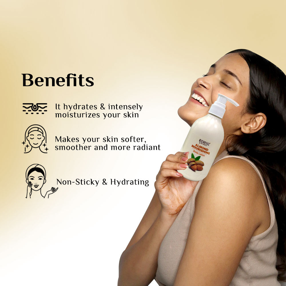 Richfeell Almond Nourishing Body Lotion 400 Ml - Image 4 - Buy from Indicrest