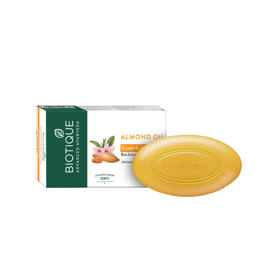 Biotique Almond Oil Nourishing Bathing Bar, 75g - Buy from Indicrest