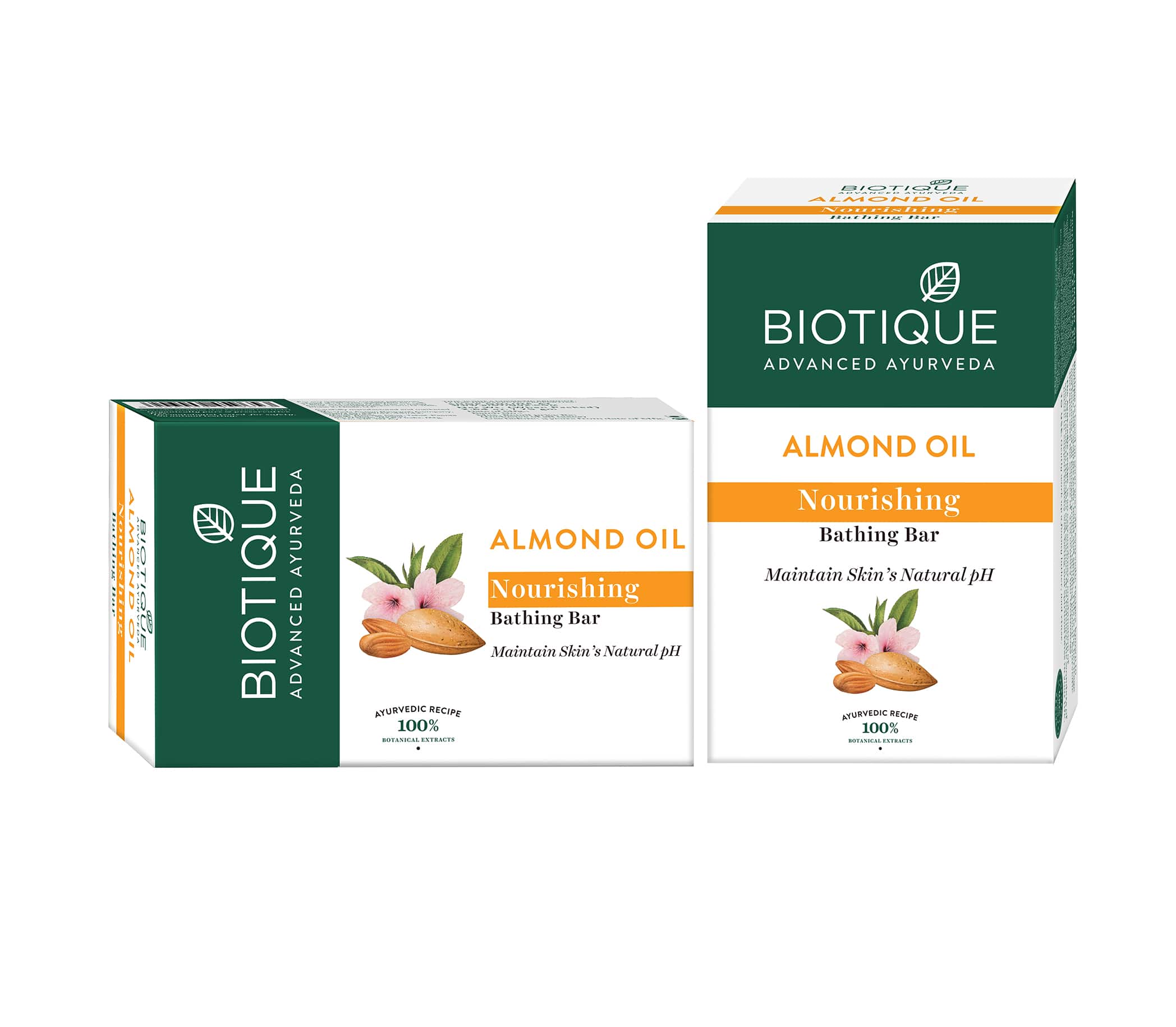 Biotique Almond Oil Nourishing Bathing Bar, 75g - Image 2 - Buy from Indicrest