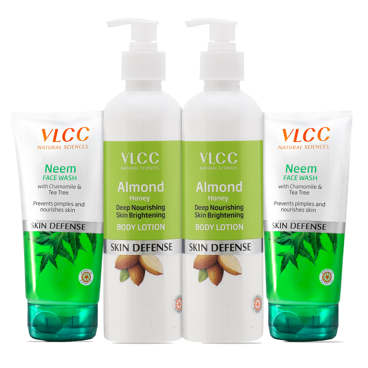 VLCC Neem Face Wash and Almond Honey Skin Brightening Body Lotion - Buy from Indicrest