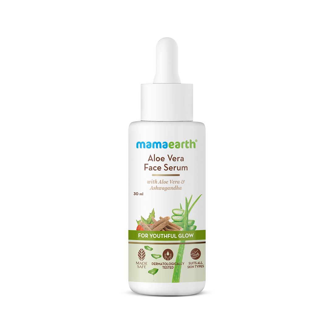 Mamaearth Aloe Vera Face Serum with Aloe Vera & Ashwagandha for a Youthful Glow, 30ml - Image 9 - Buy from Indicrest