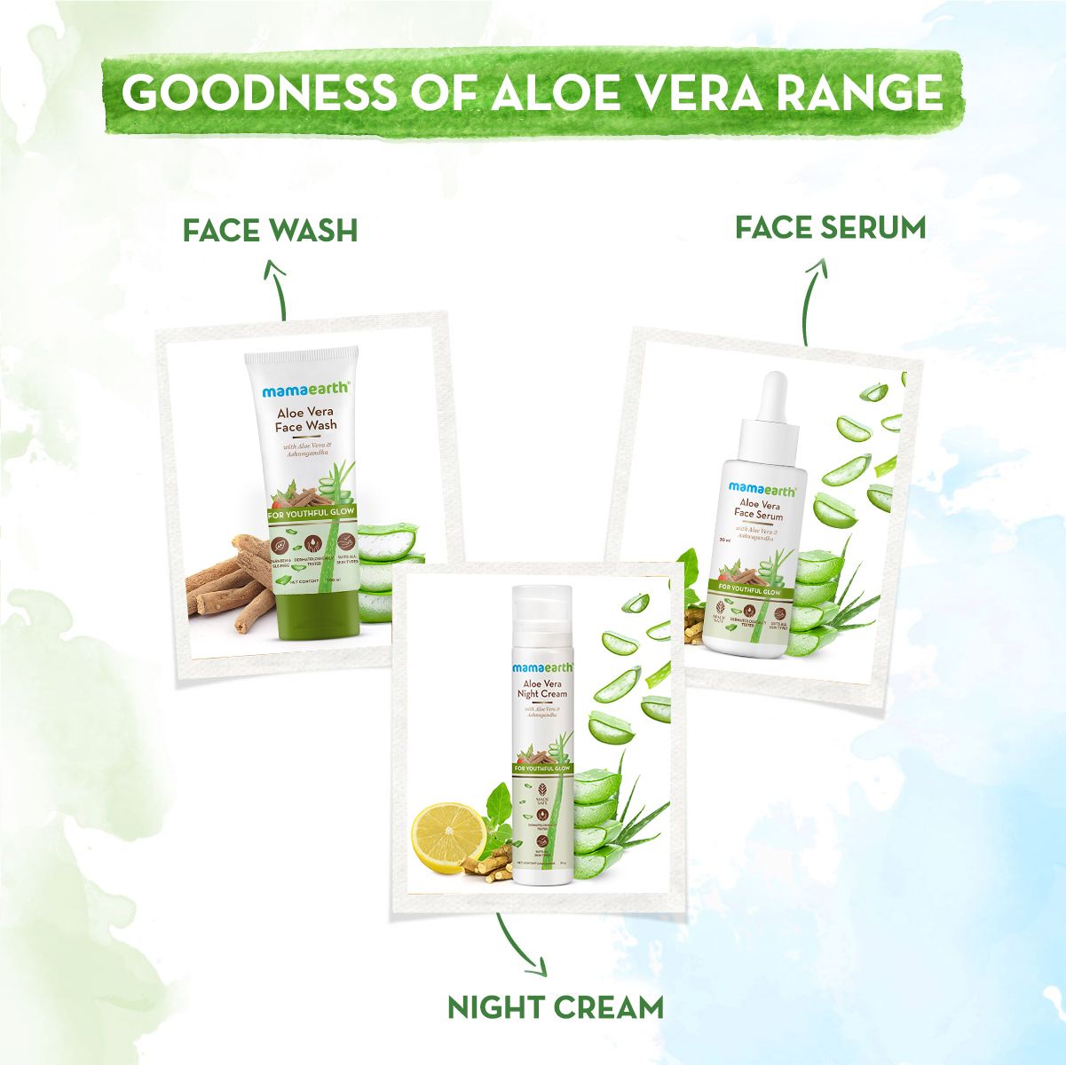 Mamaearth Aloe Vera Night Cream with Aloe Vera and Ashwagandha for a Youthful Glow, 50g - Image 6 - Buy from Indicrest