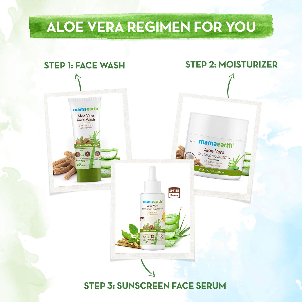 Mamaearth Aloe Vera Sunscreen Face Serum with Aloe Vera & Ashwagandha for UVA & B Protection, 30ml - Image 6 - Buy from Indicrest