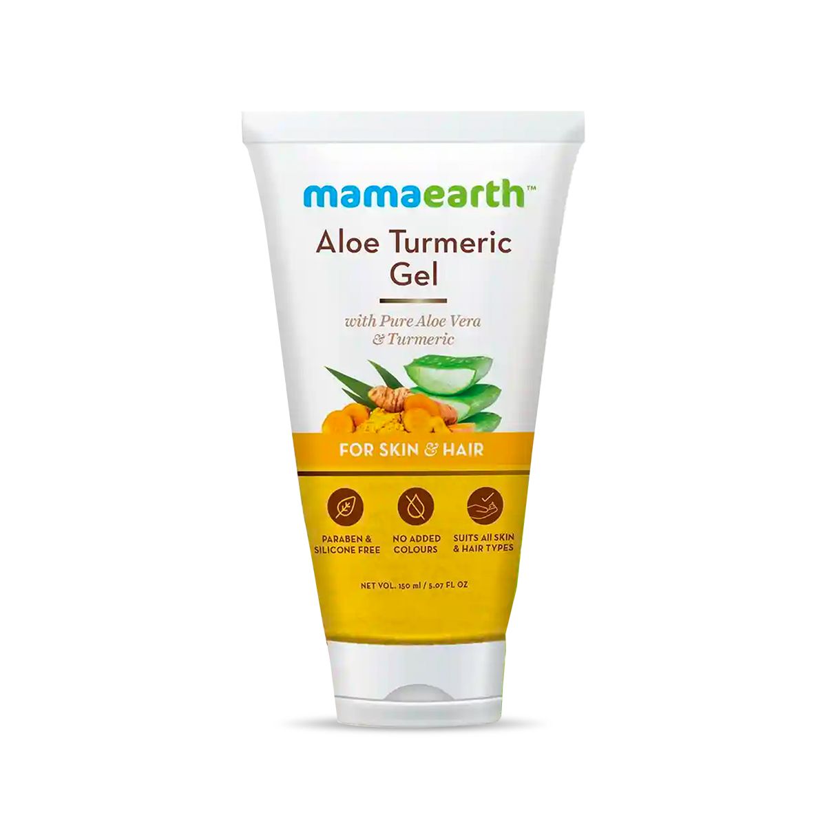 Mamaearth Aloe Turmeric Gel for Skin and Hair, 150ml - Image 2 - Buy from Indicrest