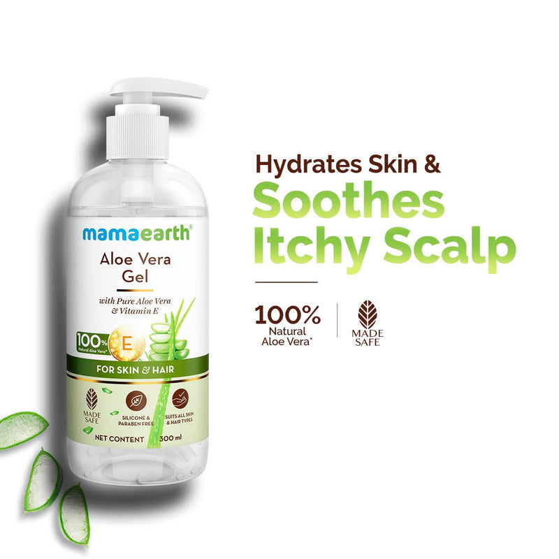 Mamaearth Aloe Vera Gel for Skin and Hair, 300ml - Buy from Indicrest