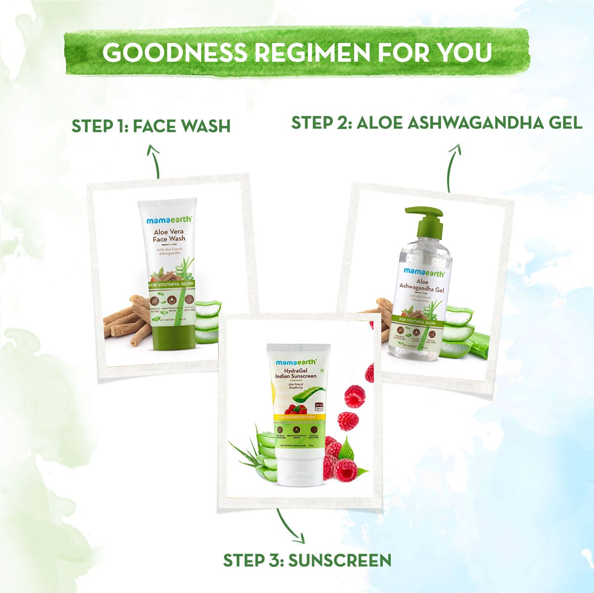 Mamaearth Aloe Ashwagandha Gel with Aloe Vera & Ashwagandha for a Youthful Glow, 300ml - Image 6 - Buy from Indicrest