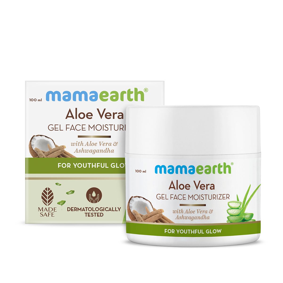 Mamaearth Aloe Vera Gel Moisturizer with Aloe Vera & Ashwagandha for a Youthful Glow, 100g - Image 8 - Buy from Indicrest