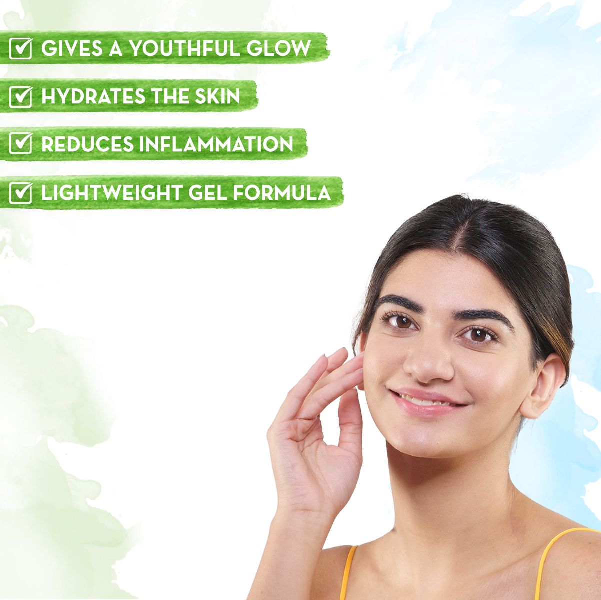 Mamaearth Aloe Vera Gel Moisturizer with Aloe Vera & Ashwagandha for a Youthful Glow, 100g - Image 3 - Buy from Indicrest