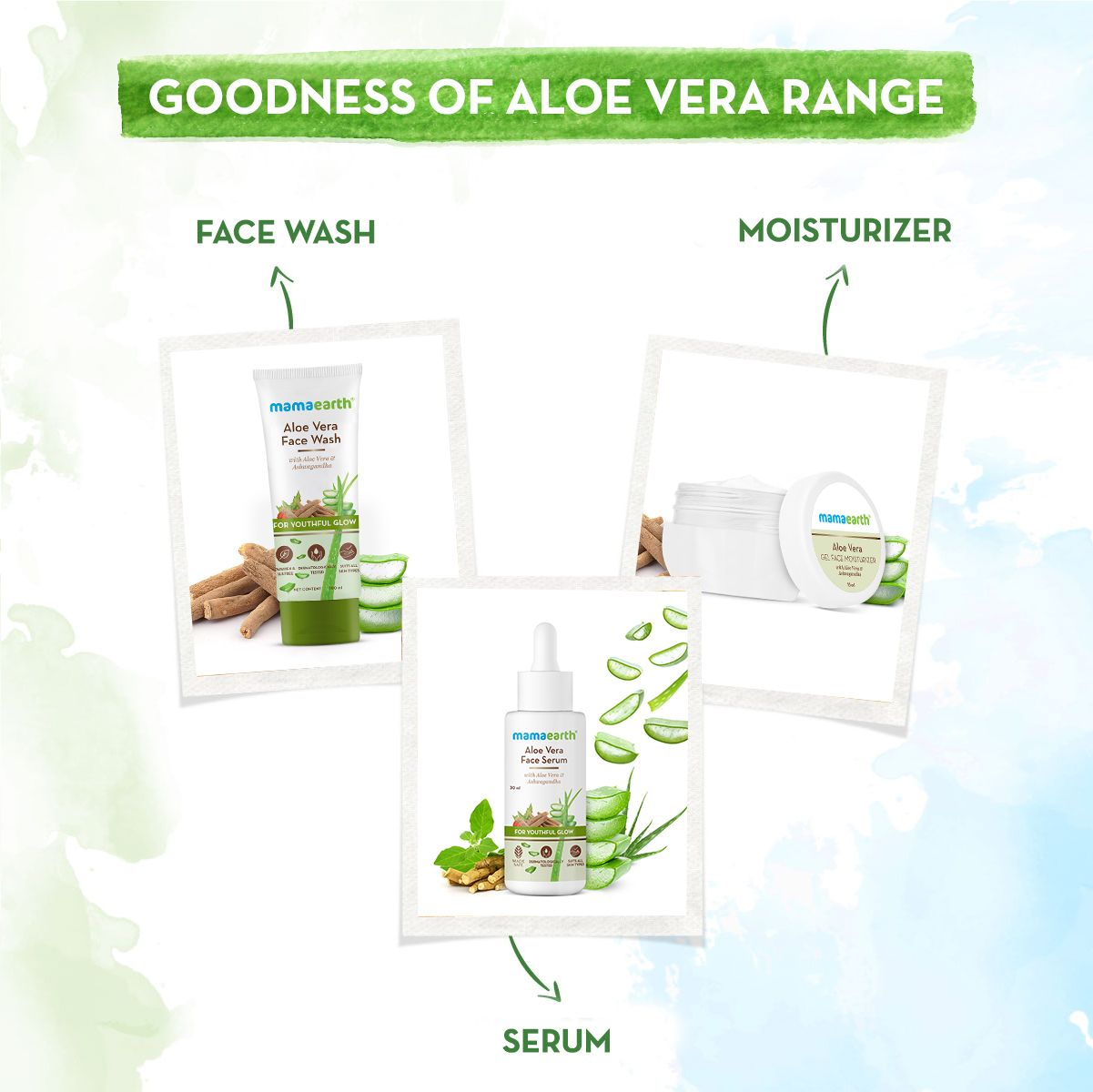 Mamaearth Aloe Vera Gel Face Moisturizer with Aloe Vera & Ashwagandha for a Youthful Glow, 15g - Image 6 - Buy from Indicrest