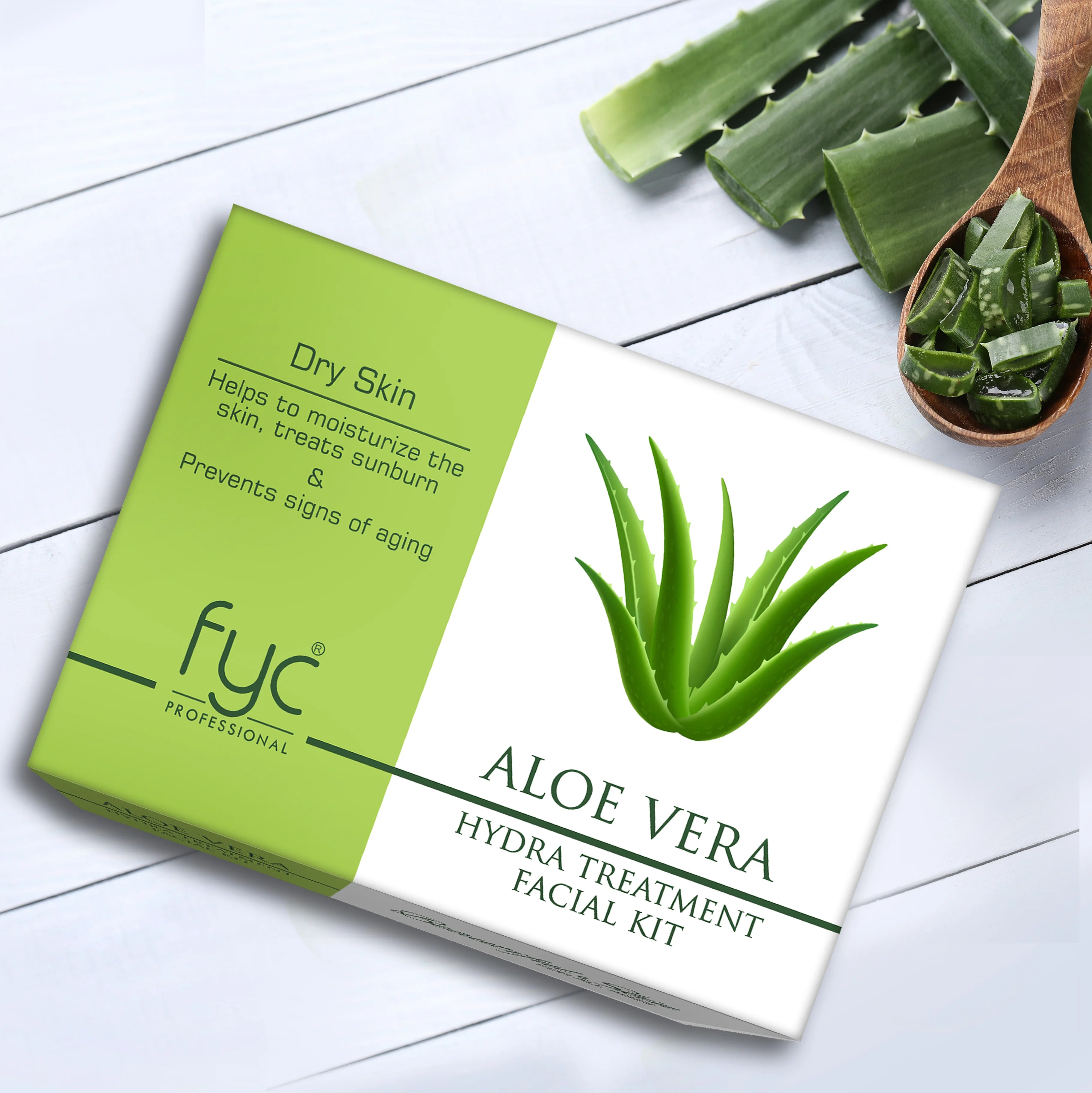 fyc-professional-aloe-vera-facial-kit-hydrating-skincare-set-for-glowing-soothing-results-set-of-5-260g - Image 5 - Buy from Indicrest