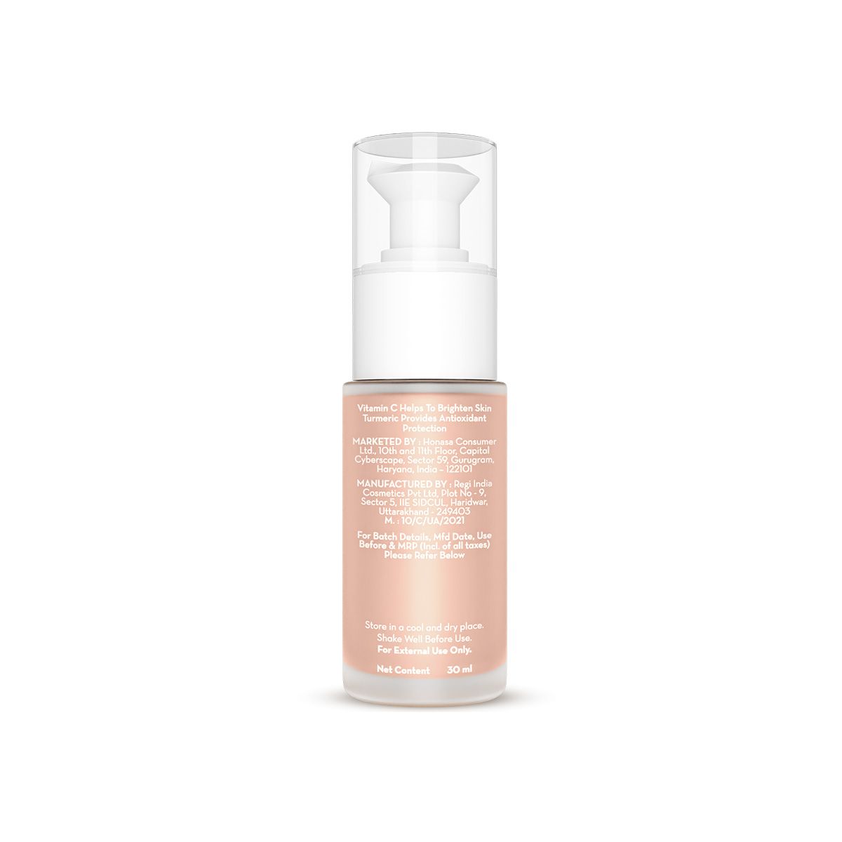 Mamaearth Hydra-Glow Full Coverage Foundation With Vitamin C & Turmeric, 30ml | Ivory Glow - Image 8 - Buy from Indicrest